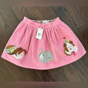 NWT Mini Boden Guinea Pig Pink Skirt, size 4/5